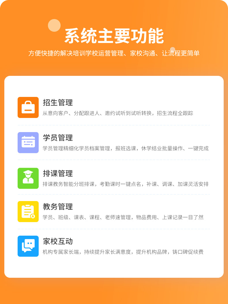 教培机构管理系统 招生/消课/签到/排课/缴费(图4)