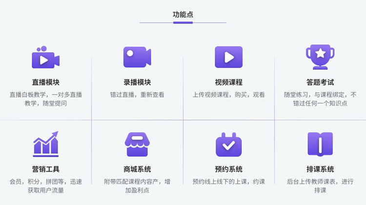 在线教育app 直播授课/预约/排课 /答题系统(图2)